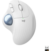 Ergonomic Mouse - Wireless - LOGITECH -ERGO M575 - Trackball - White