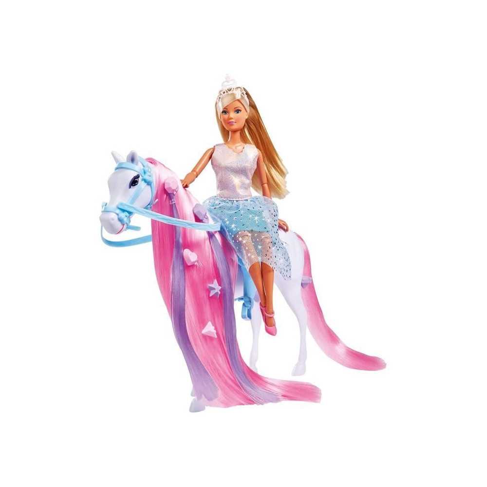 Simba - Steffi Love Princess and Horse - Model Doll 29cm - Dress + Tia