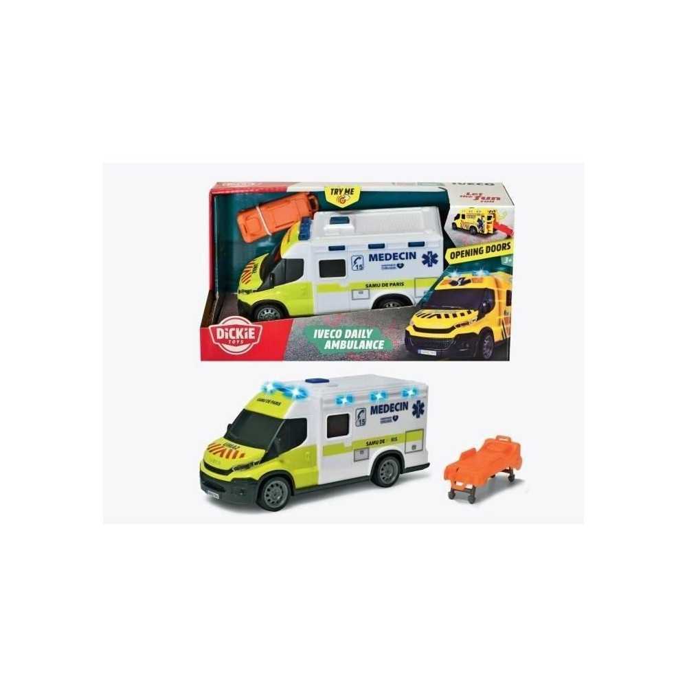 Samu ambulance - Dickie - IVECO Daily - Freewheel - Sound and light ef