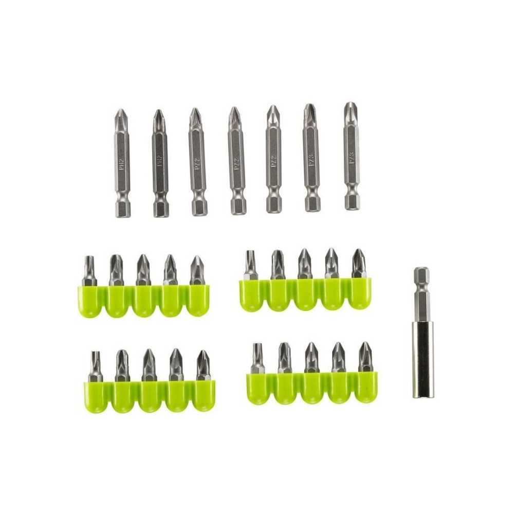 RYOBI - Blister 28 accessoires de vissage 25 mm et 50 mm PH / PZ / TX