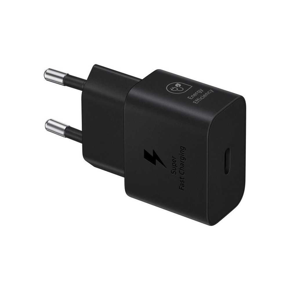 SAMSUNG FAST 25W USB C mains charger without cable black