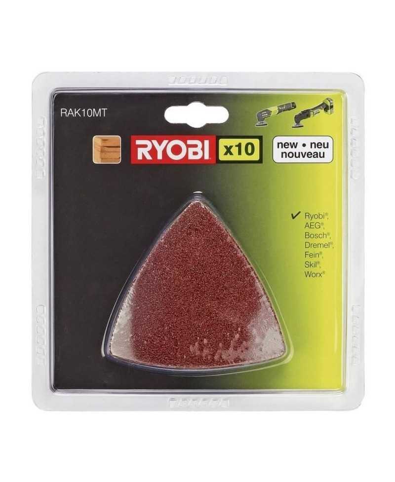 Kit 10 triangles abrasifs pour Multitool 60/80/120 - RYOBI