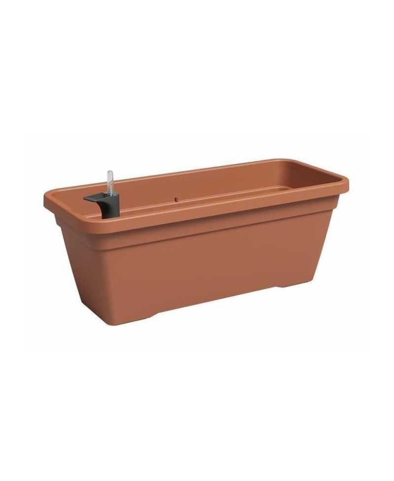 Jardiniere - Plastique - Terre cuite - Rectangulaire - L57,9 x P24,3 x H22cm - ARTEVASI