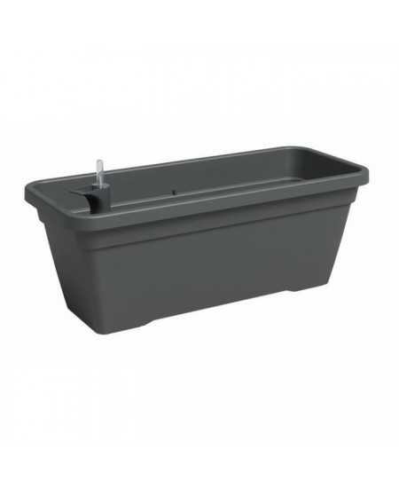 Jardiniere - Plastique - Anthracite - Rectangulaire - L77,9 x P24 x H22cm - ARTEVASI