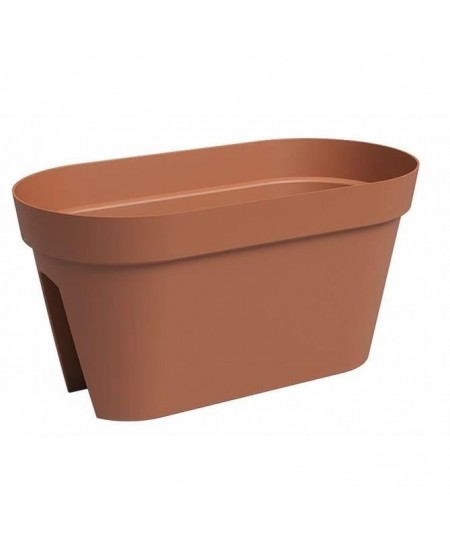 Jardiniere Balcon - Plastique - Terre cuite - Rectangulaire - L60 x P30 x H30cm - ARTEVASI