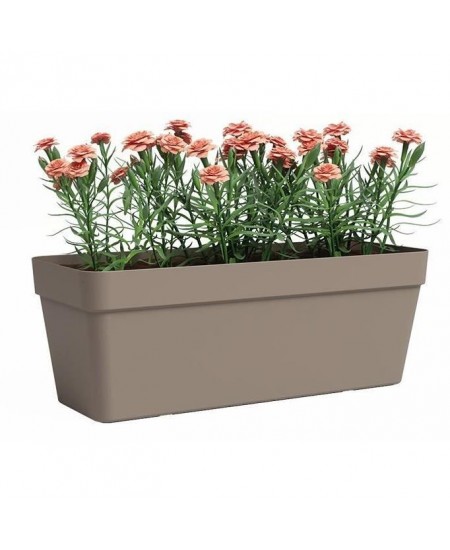 Jardiniere - Plastique - Taupe - Rectangulaire - L49,9 x P20 x H18,1cm - ARTEVASI