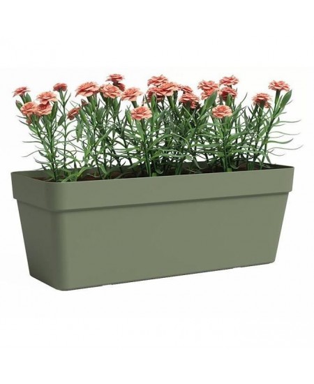 Jardiniere - Plastique - Vert Cendre� - Rectangulaire - L49,9 x P20 x H18,1cm - ARTEVASI