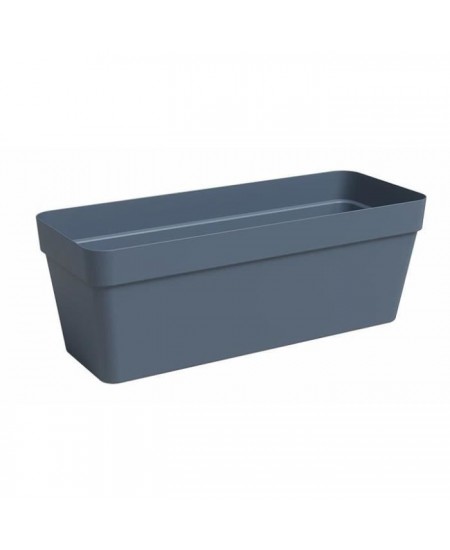 Jardiniere - Plastique - Bleu Ardoise - Rectangulaire - L49,9 x P20 x H18,1cm - ARTEVASI