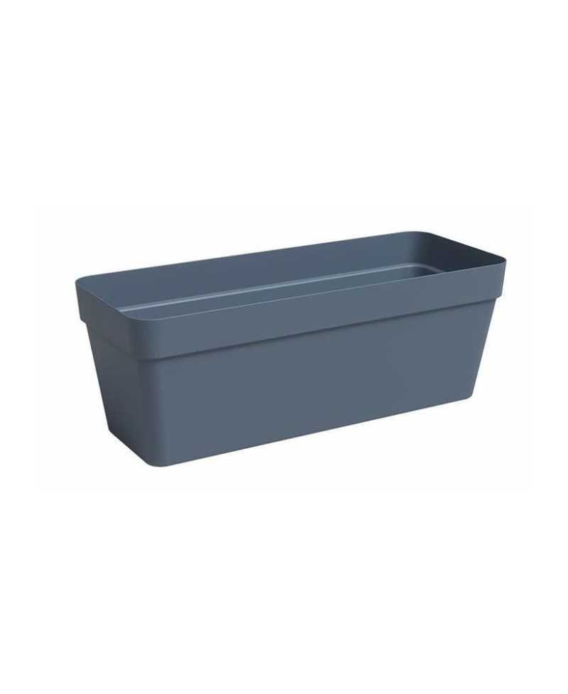 Jardiniere - Plastique - Bleu Ardoise - Rectangulaire - L49,9 x P20 x H18,1cm - ARTEVASI