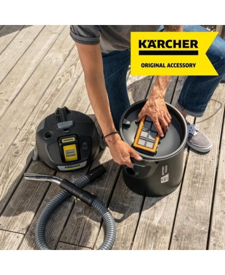 Filtre plissé plat spécial AD KARCHER AD2 / AD4 - Résistant pour aspiration de poussieres fines