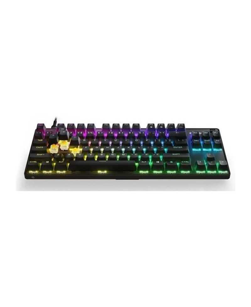 Clavier Gaming - AZERTY - STEELSERIES - Apex 9 TKL FR - Sans Pavé Numérique - Rétroéclairé - Noir