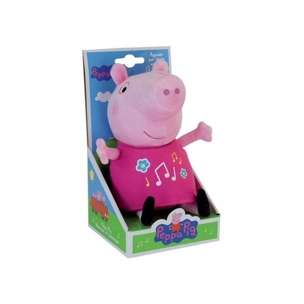 Jemini PEPPA PIG Peluche 25cm musicale & lumineuse