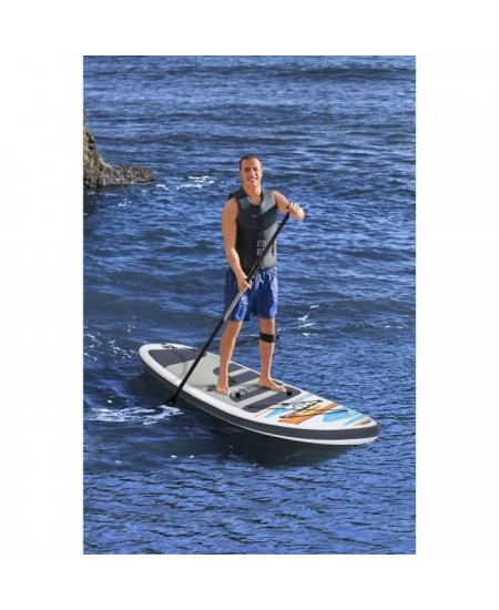 BESTWAY Paddle Kayak gonflable et transformable, Hydro-Force White Cap - 305 x 84 x 12 cm