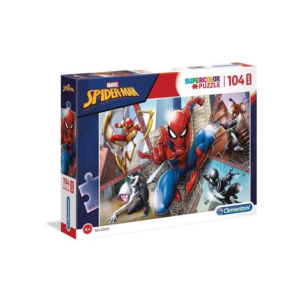 Puzzle Spider-Man - Clementoni - 104 pieces Maxi - Dessins animés et