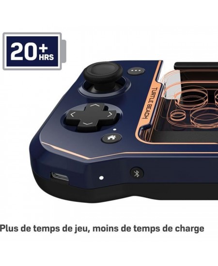 Manette de jeu sans fil - TURTLE BEACH - Atom - Bleu Cobalt - Pour mobile iOS