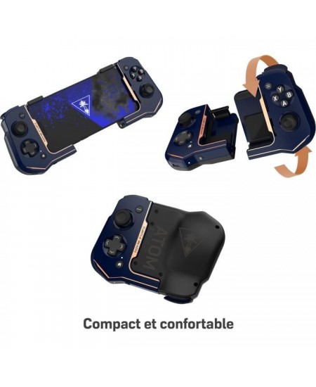 Manette de jeu sans fil - TURTLE BEACH - Atom - Bleu Cobalt - Pour mobile iOS