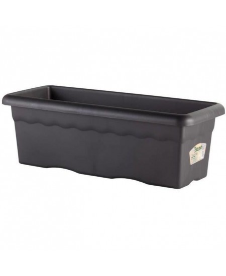 PLASTIKEN Jardiniere rectangulaire - 80 X 33 cm - Anthracite