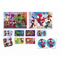 Clementoni - Edukit - Spidey -Coffret apprentissage 4 en 1 - 2 puzzles