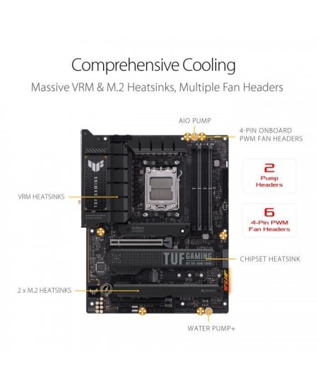 ASUS TUF GAMING X670E-PLUS WIFI Carte mere Socket AM5 AMD X670