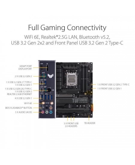 ASUS TUF GAMING X670E-PLUS WIFI Carte mere Socket AM5 AMD X670