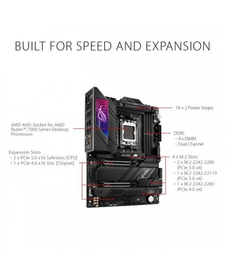 ASUS ROG STRIX X670E-E GAMING WIFI Carte mere Socket AM5 AMD X670