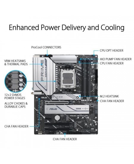 ASUS PRIME X670-P WIFI Carte mere Socket AM5 AMD X670