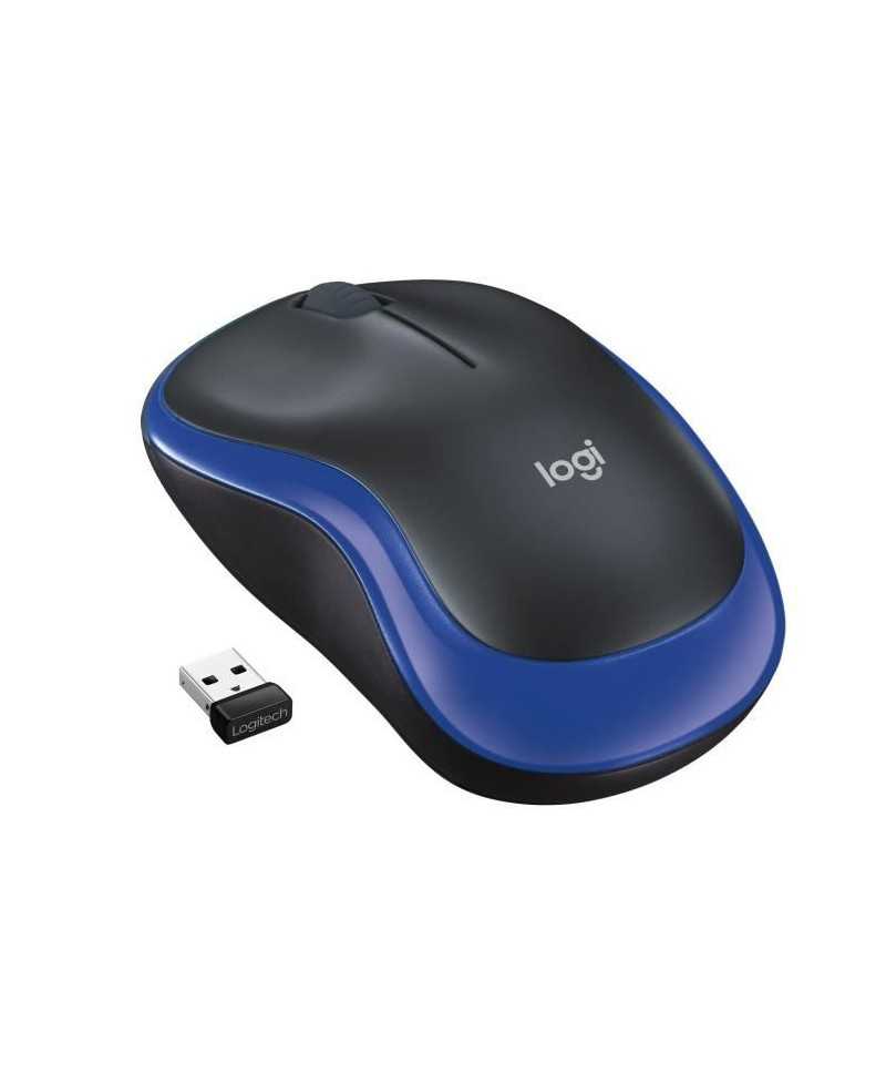 Souris sans fil - Logitech - M185 - Optique - Bleu