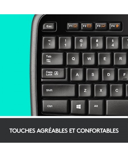 Logitech pack clavier-souris sans fil - MK710