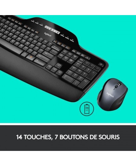 Logitech pack clavier-souris sans fil - MK710