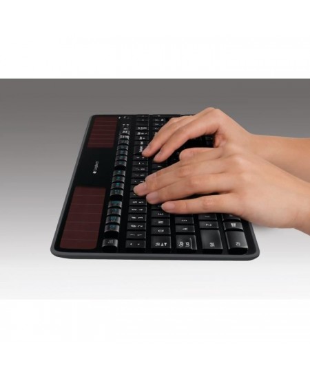 Clavier solaire - Sans fil - Logitech - K750 - AZERTY - Noir