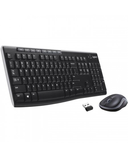 Ensemble Clavier Souris - Sans Fil - Logitech - MK270 - AZERTY