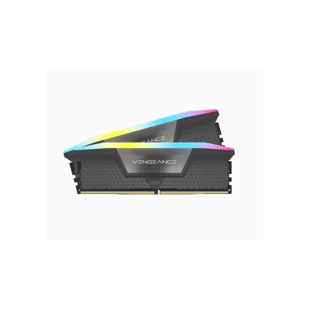 Mémoire RAM - CORSAIR - Vengeance RGB DDR5 - 32GB 2x16GB DIMM - 6000