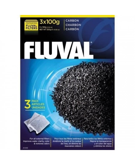 FLUVAL Lot de 3 charbons 100 g - Pour aquarium