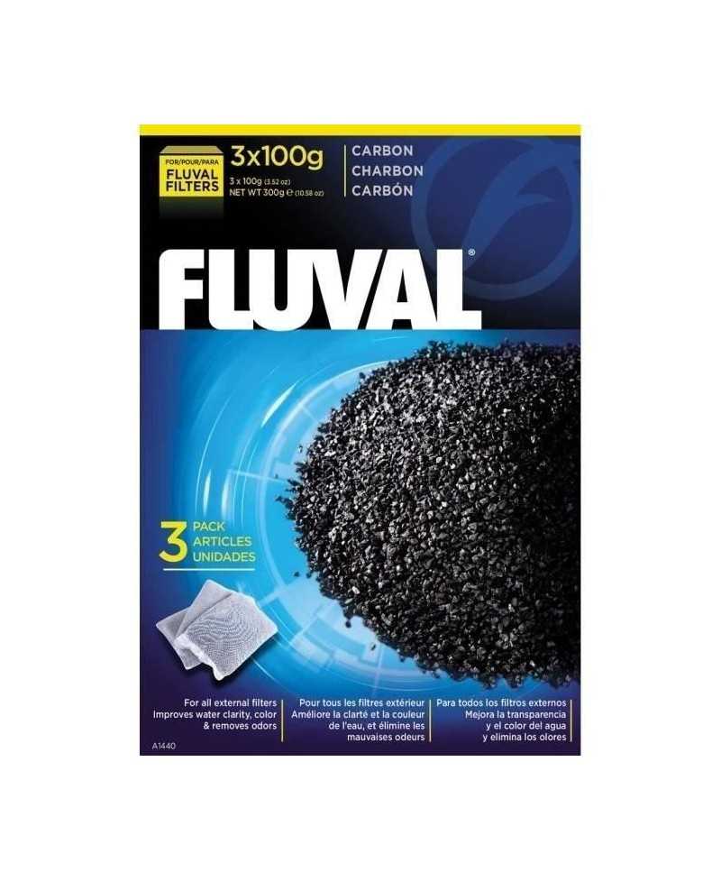 FLUVAL Lot de 3 charbons 100 g - Pour aquarium