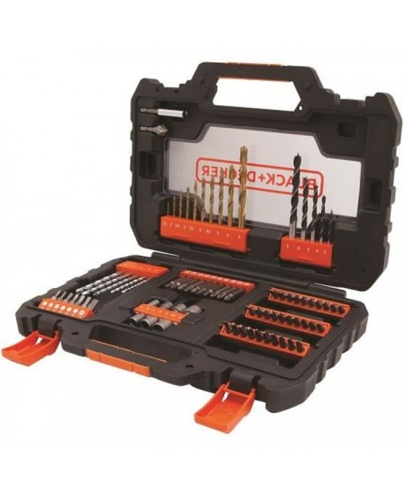 Coffret Vissage Perçage BLACK+DECKER A7231-XJ - 76 Accessoires Forets, Douilles, Embouts