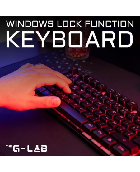 CLAVIER LED GAMING KEYZ-CAESIUM NUMER GLAB