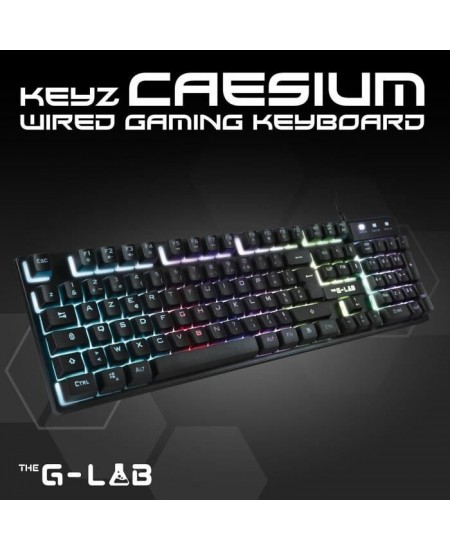 CLAVIER LED GAMING KEYZ-CAESIUM NUMER GLAB