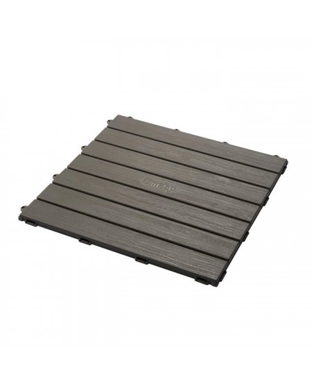 Smoby - Set de 6 dalles - Plancher de Maison - Anti-UV - 45x45cm - Effet texturé bois - Plastique 100% recyclé - Fabriqué en