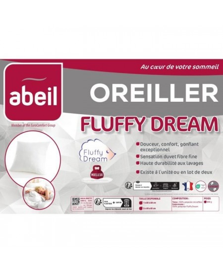 ABEIL Oreiller FluffyDream 60 x 60 cm