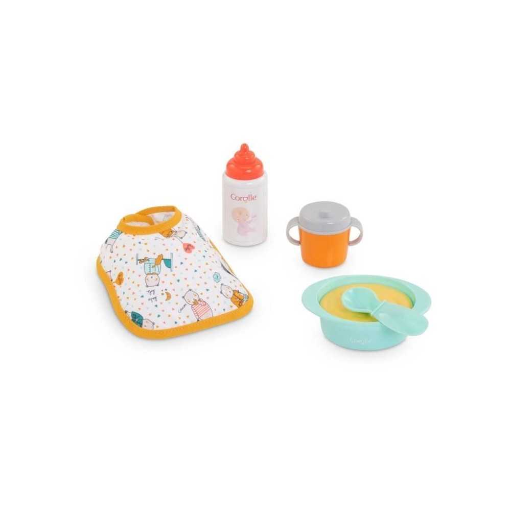 Petit Coffret Repas pour Poupon 30cm - COROLLE - 5 accessoires - des 1