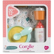 Petit Coffret Repas pour Poupon 30cm - COROLLE - 5 accessoires - des 1