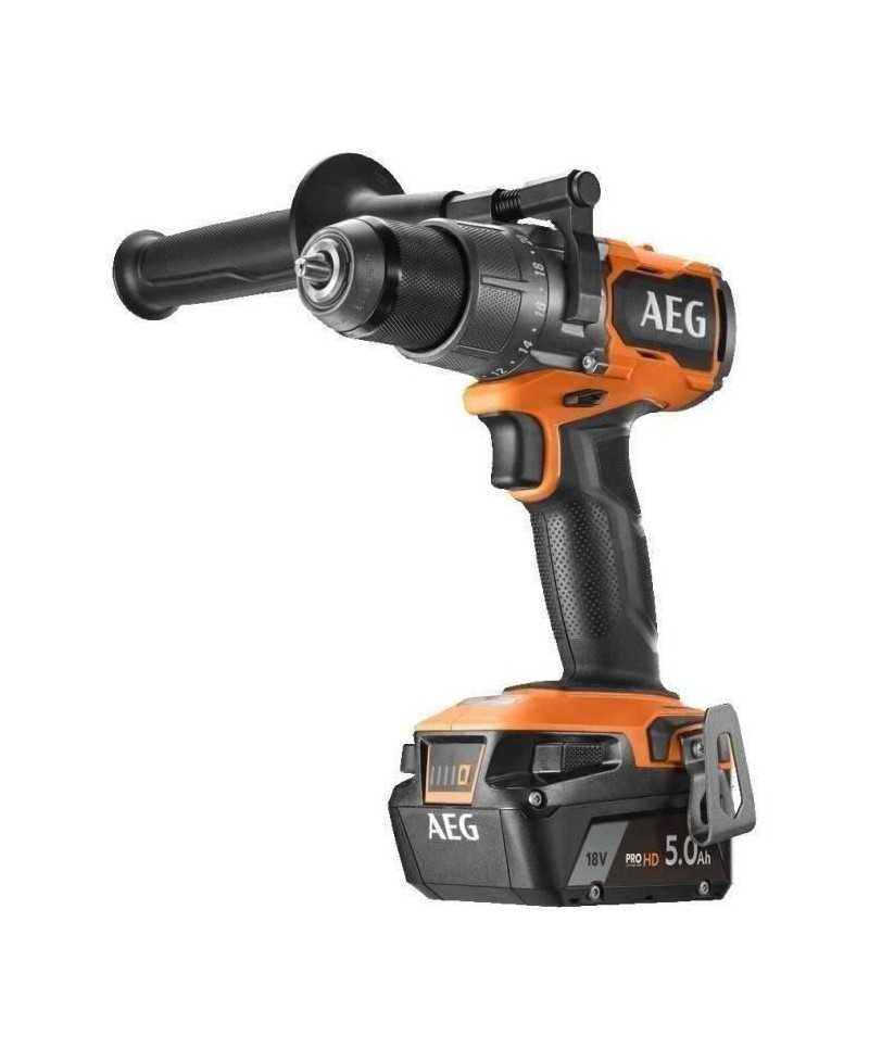 AEG - Perceuse percussion 18V BRUSHLESS - 110 Nm - 2 batteries 5Ah - BSB18C3BL-502C