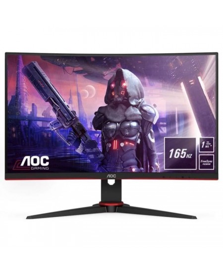 Ecran PC Gamer incurvé - AOC C24G2AE/BK - 23,6 FHD - Dalle VA - 1ms - 165Hz - HDMI / VGA / DisplayPort - FreeSync Premium