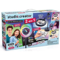 Canal Toys - Studio Vidéo 2-en-1 avec anneau lumineux LED multicolore