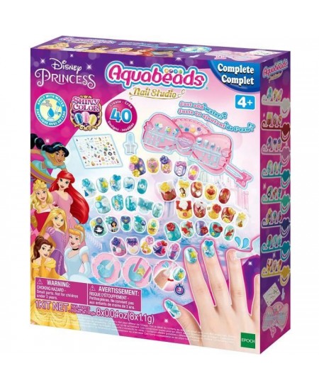 Aquabeads - Nail Studio Princesses Disney - Ongles qui collent avec de l'eau