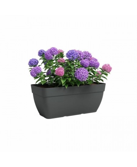 Jardiniere CAPRI CAMPANA XL - Plastique - 80 cm - Anthracite - ARTEVASI