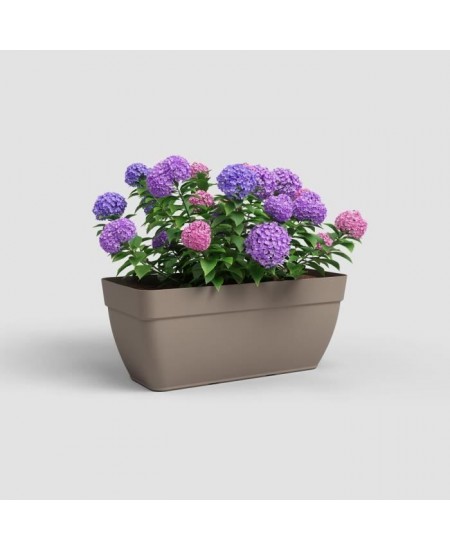 Jardiniere CAPRI CAMPANA XL - Plastique - 80 cm - Taupe - ARTEVASI