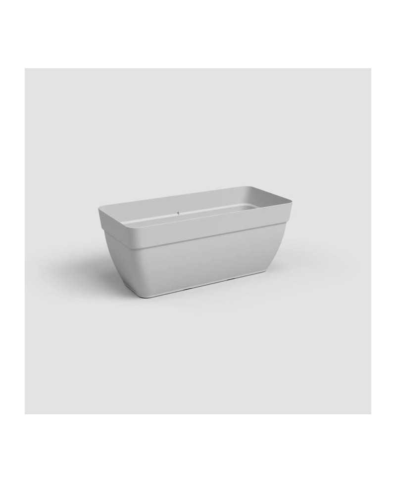 Jardiniere CAPRI CAMPANA XL - Plastique - 80 cm - Gris clair - ARTEVASI