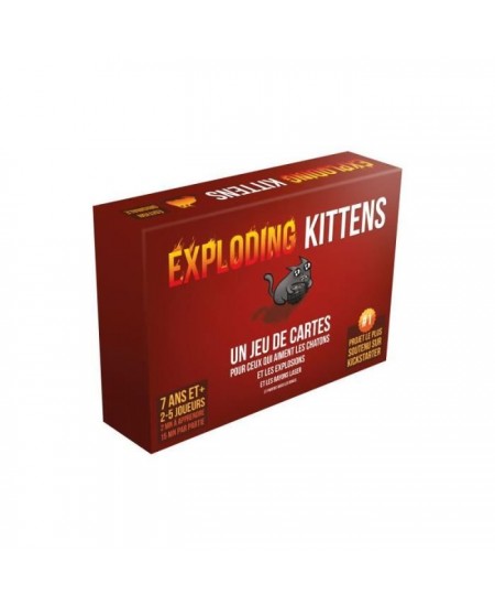 Jeu de société - ASMODEE - Exploding Kittens : Le Jeu de Base (Edition 2022) - 2 a 5 Joueurs - 15 Min