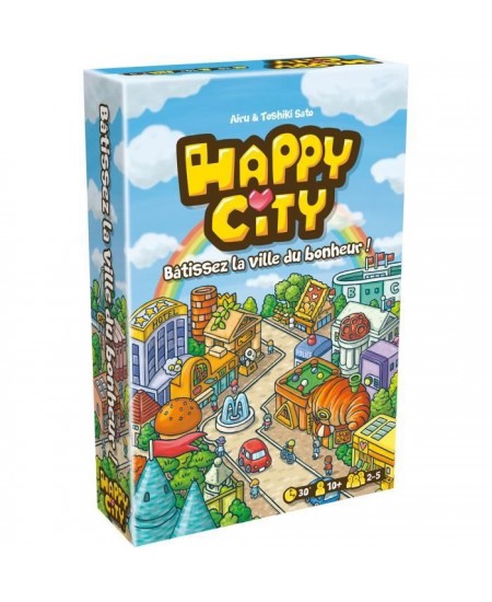 Cocktail Games - Happy City - As d'Or 2022 - Jeu de société - a partir de 10 ans - 2 a 5 joueurs - 30 minutes